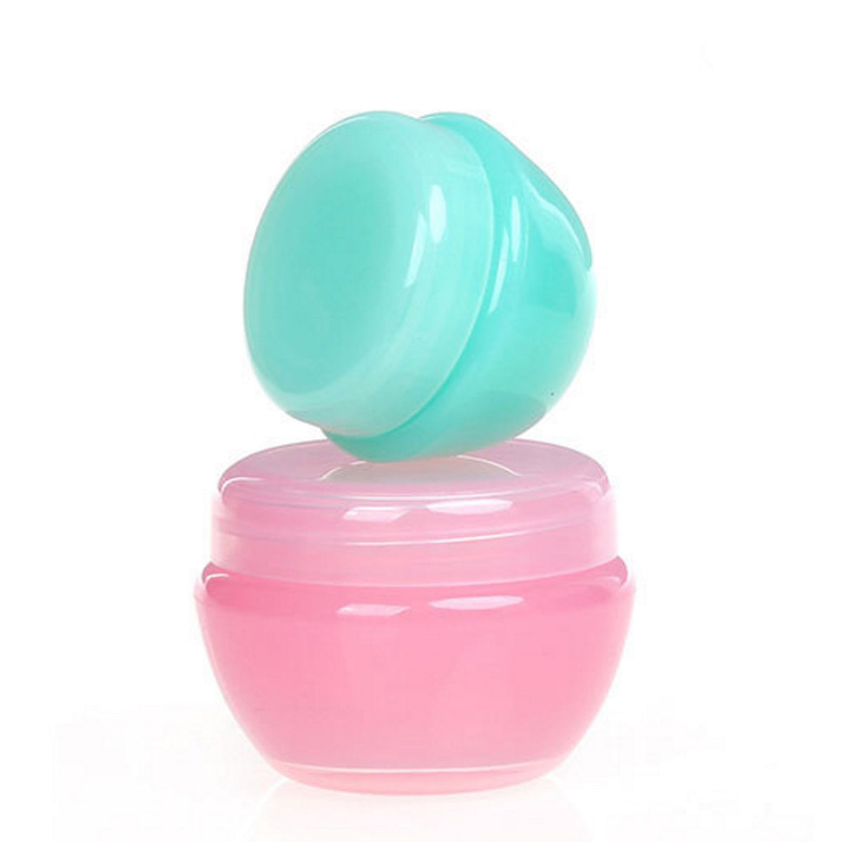 Set of 18 20g Plastic Cosmetic Containers with Twist Lids for Creams & Lotions