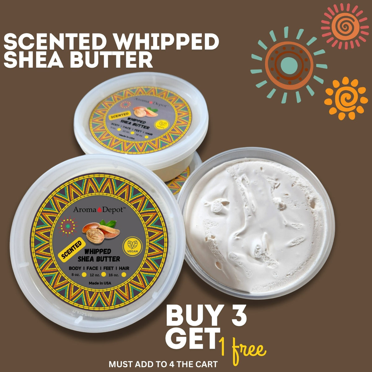 Whipped Shea Butter Body Butter - 8 oz Scented