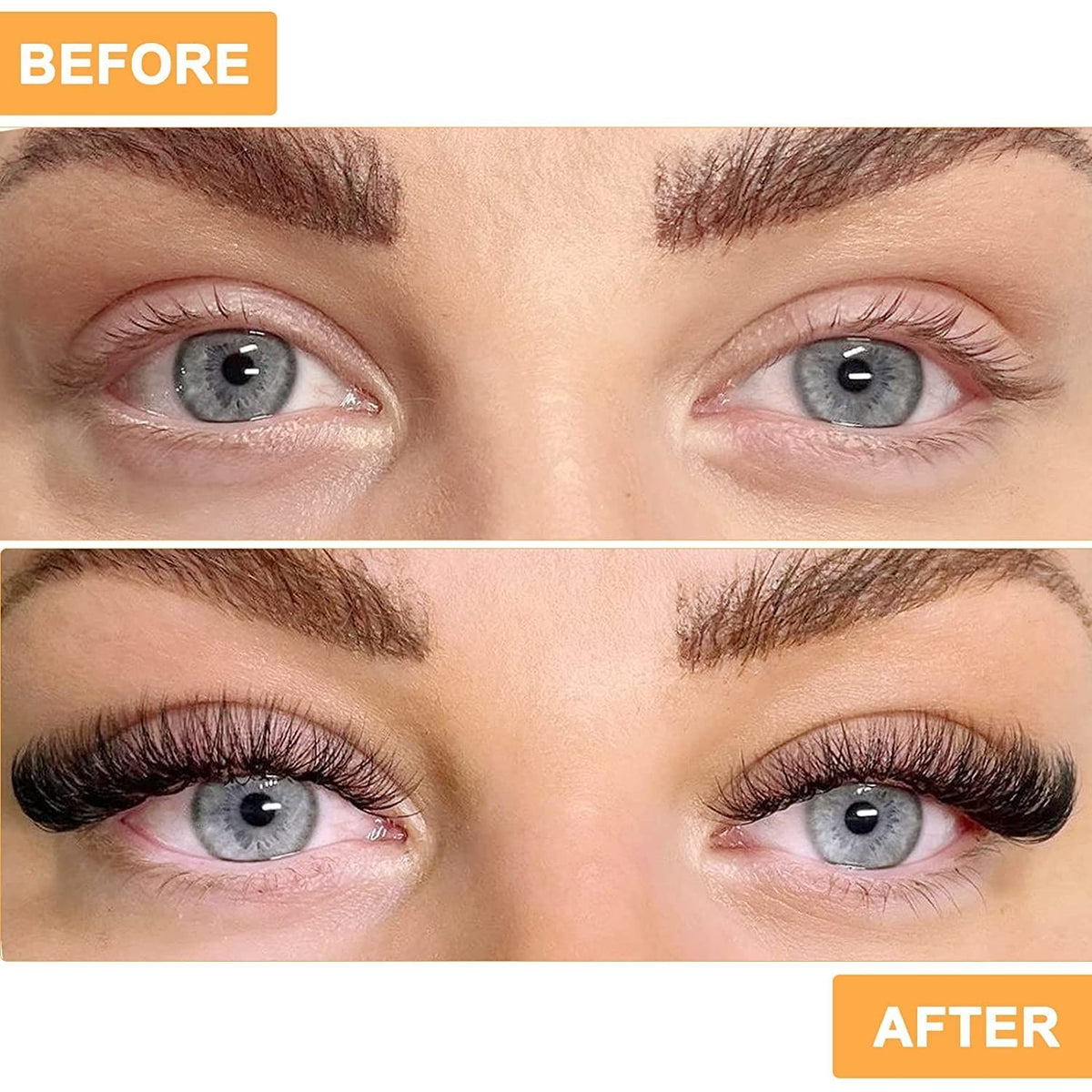 DIY False Eyelash Clusters - 280 Natural Wispy Extensions for Easy Application