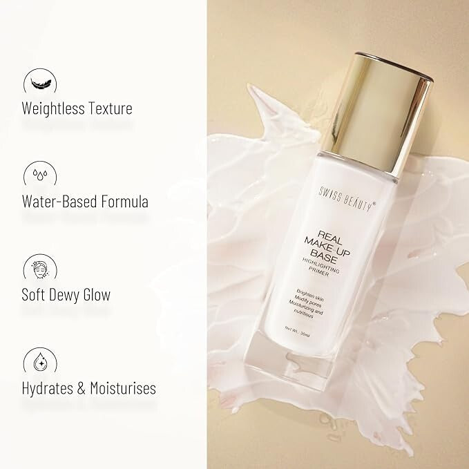 Illuminating Face Primer Natural Tint 32ml - Hydrating Makeup Base for Radiant Skin