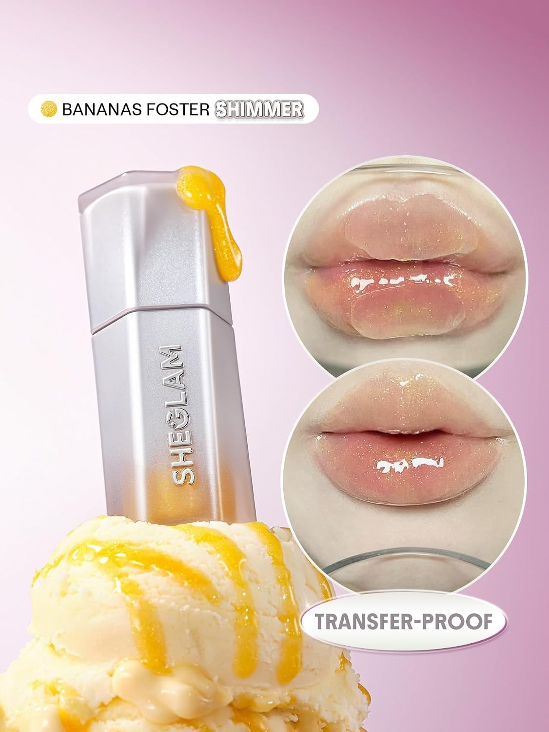 High Shine Transfer-Resistant Lip Gloss - Luxurious Bananas Foster