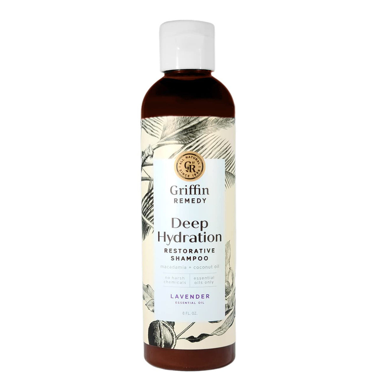 Deep Hydration Restorative Shampoo for Dry Damaged Hair 8 Oz