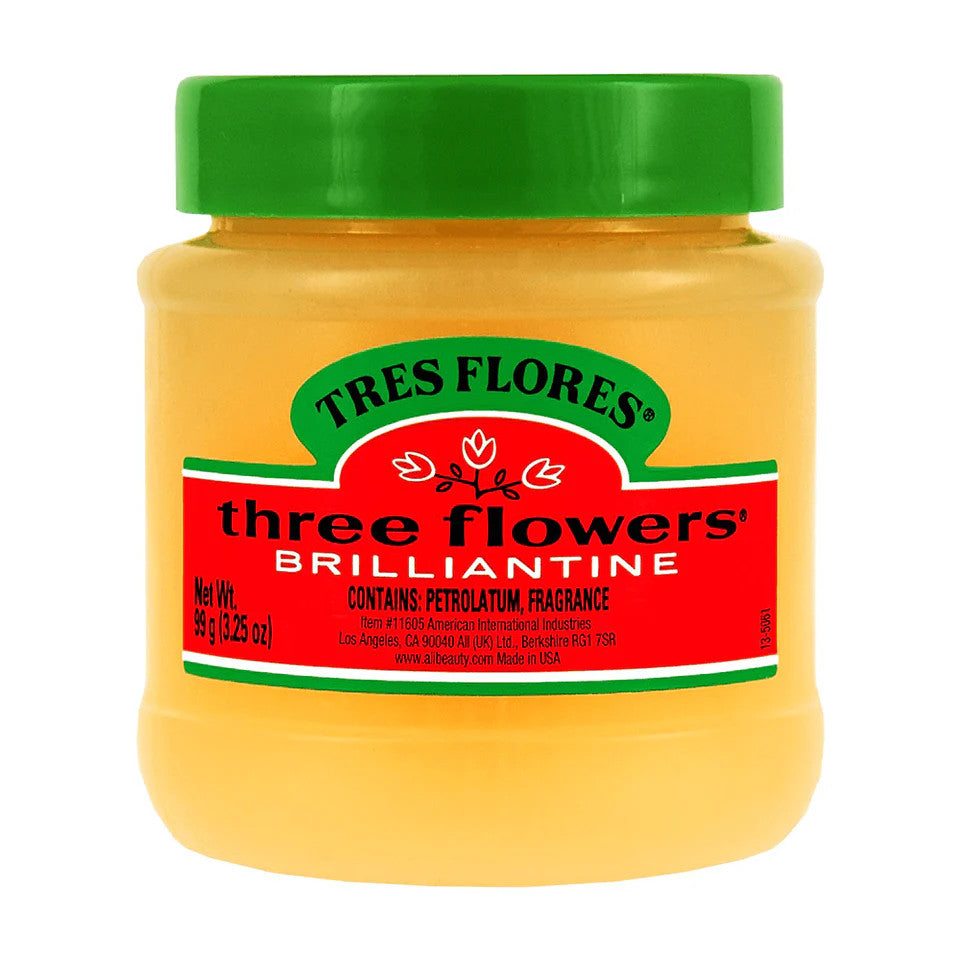 Brilliantine Hair Pomade with Flexible Hold and Shine - 3.25 oz Jar (12 Pack)
