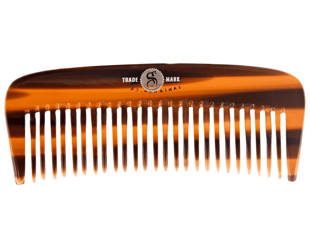 Beard Comb for Detangling and Conditioning - Pocket-Sized Wide-Tooth Design