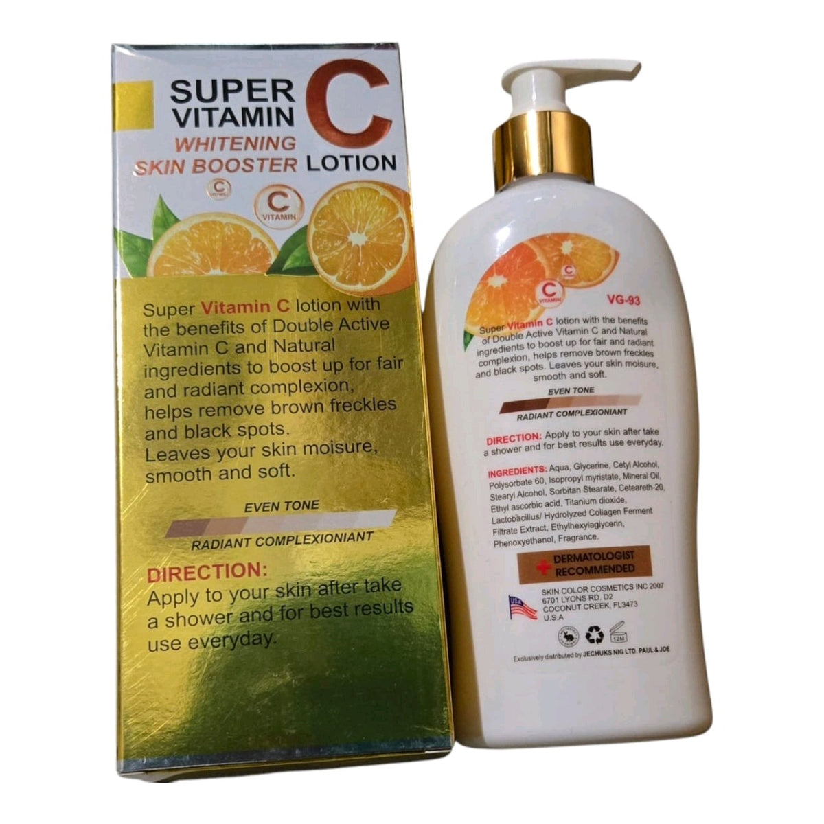 Vitamin C Skin Booster Lotion 400ml - Even Tone & Brightening Moisturizer