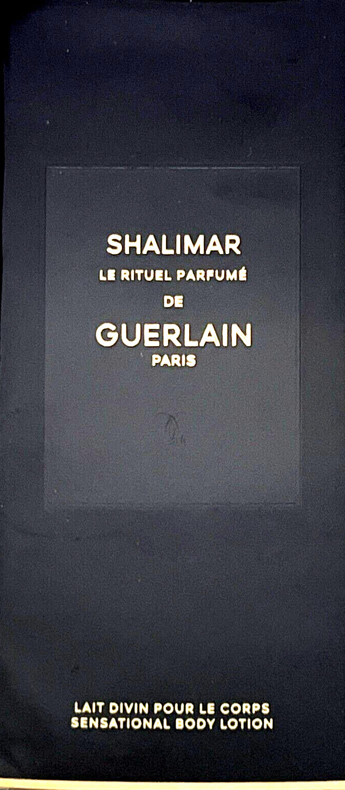 GUERLAIN SHALIMAR BODY LOTION FOR WOMEN 6.7 Oz / 200 ml BRAND NEW IN