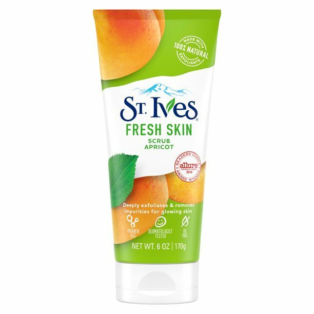 St. Ives Fresh Skin Apricot Scrub Deeply Exfoliates For Smooth Oil