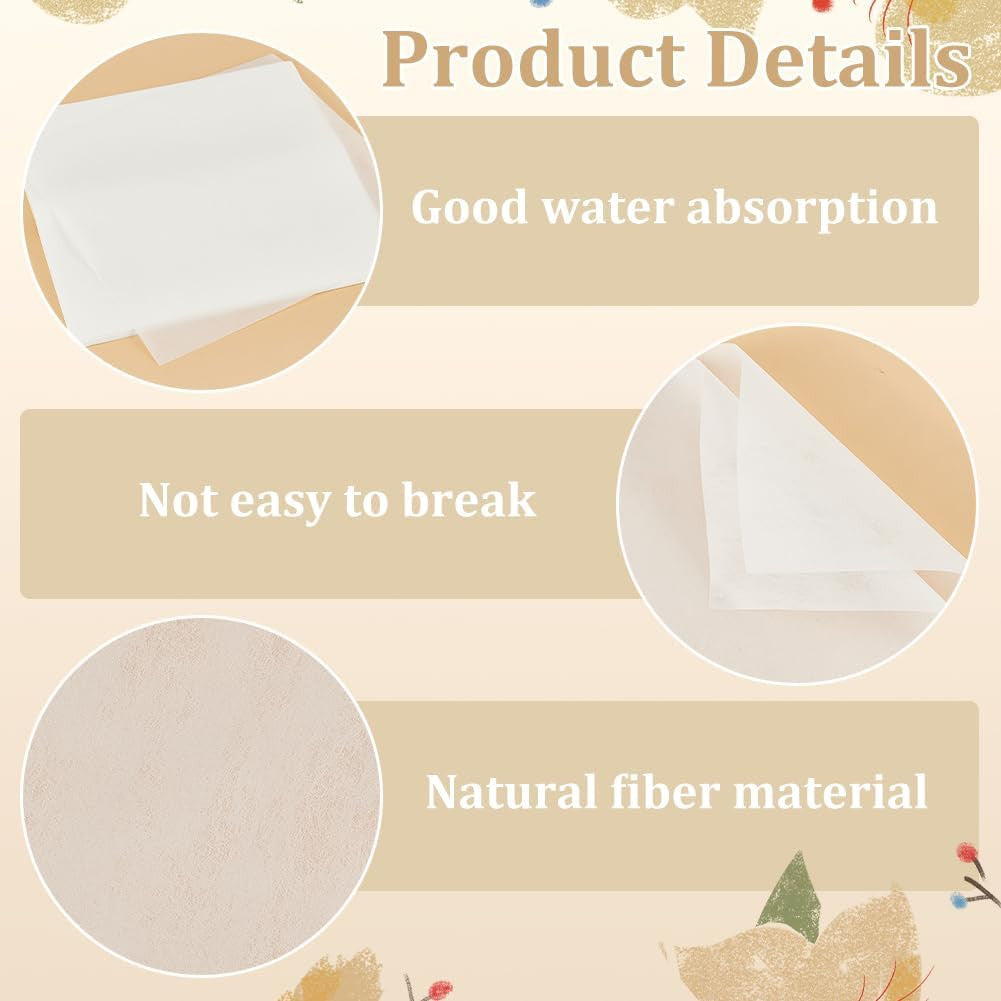 50 Sheets Absorbent Flower Pressing & Craft Paper - 10.4x10.4 Inch