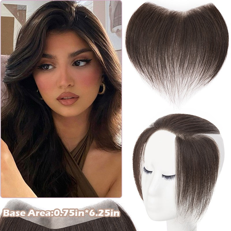 Full Lace Hair Topper with Wire for Women - Natural Human Hair Frontal