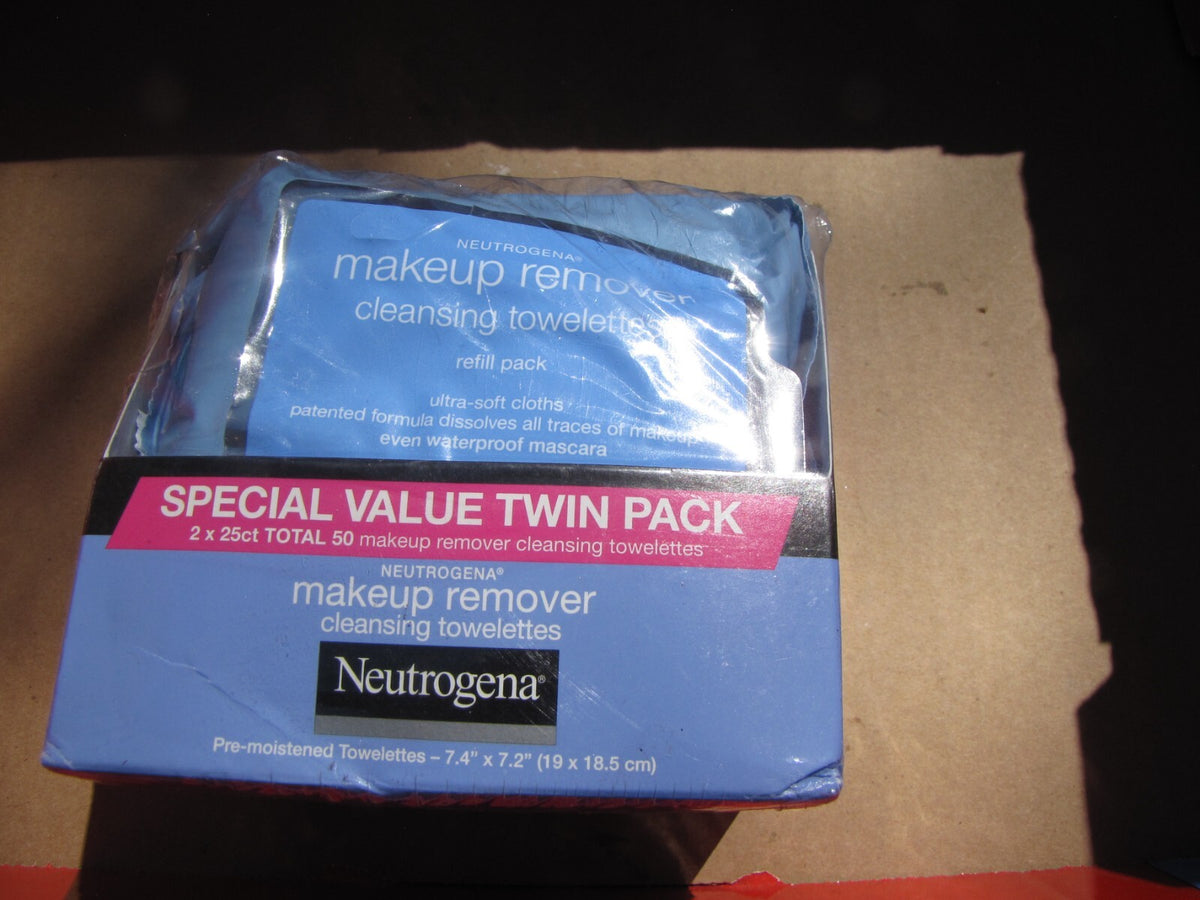 Neutrogena Makeup Remover Cleansing Towelettes 2 Pack - 25 Count Each