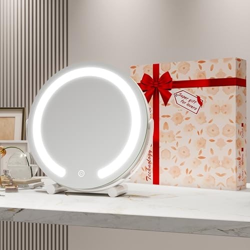 12 Inch Light Up Makeup Mirror with LED Lights - Vanity Mirror for Beauty