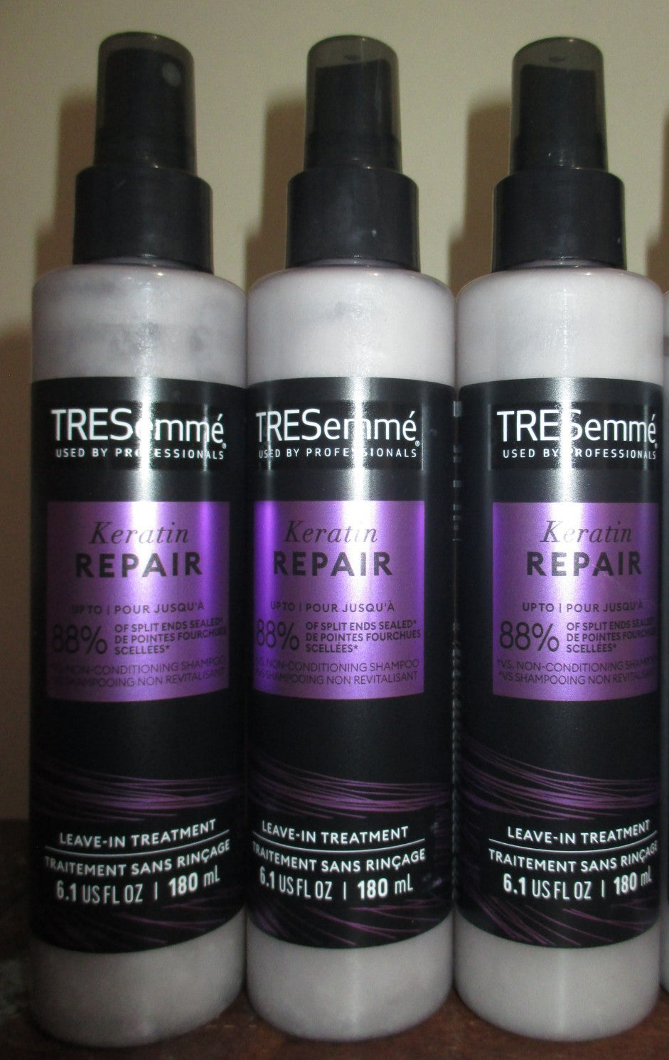 Keratin Repair Leave-In Spray for Hair - 3 Pack, 6.1 Oz Each