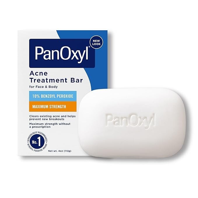 Acne Treatment Bar with 10% Benzoyl Peroxide - Deep Cleansing Pore Minimizer
