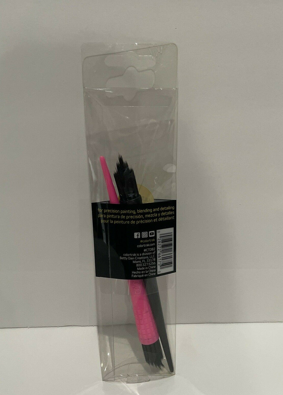 Ultra Soft Detailing Brush Set - Feather Bristles, 2 Pack, Model CTDB2