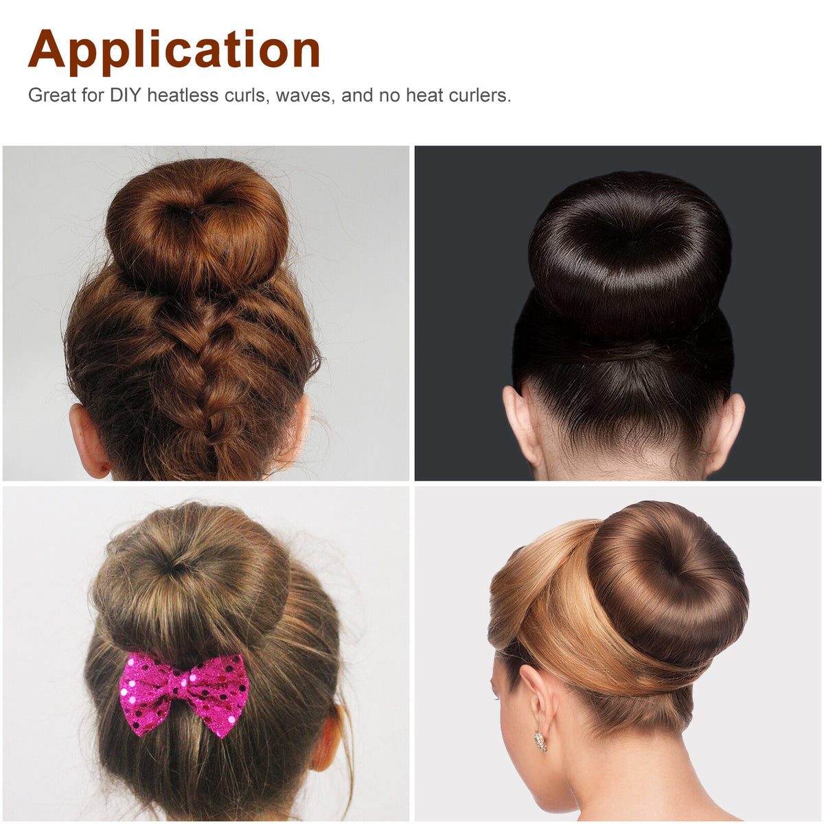 Hair Donut Bun Maker Magic Styling French Chignon Ballet Sock Updo