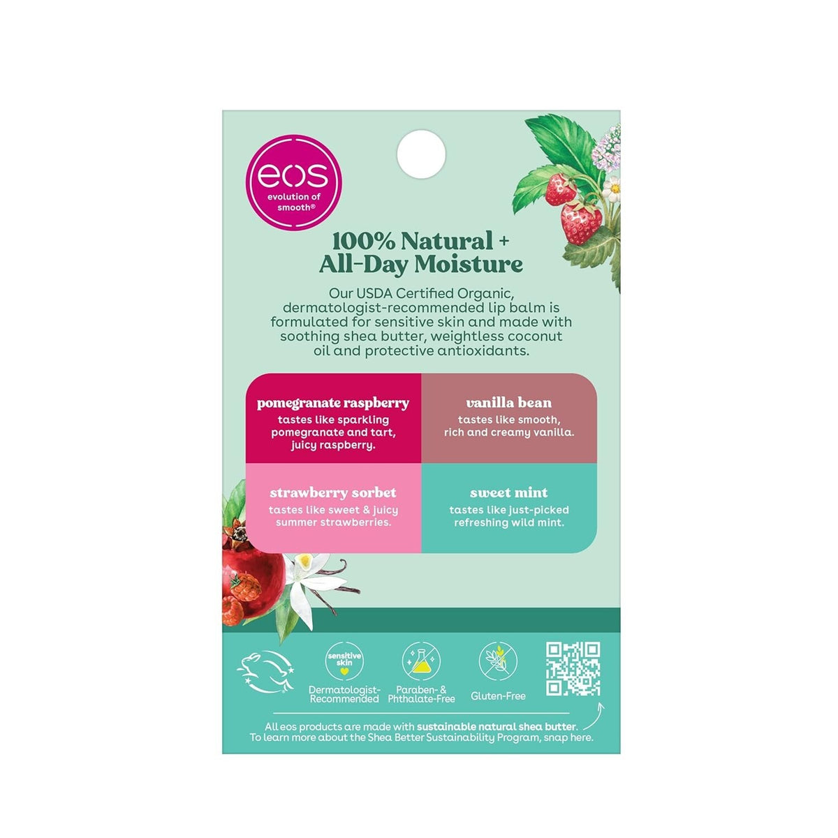 Organic Lip Balm 4-Pack - Hypoallergenic & All-Day Hydration