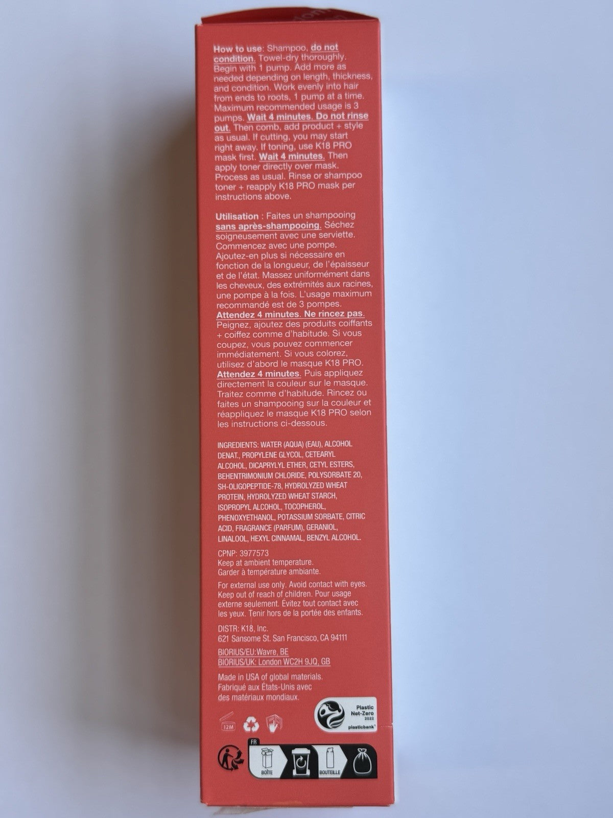K18 Biomimetic Molecular Repair Hair Mask 150ml - Damage & Color Treatment