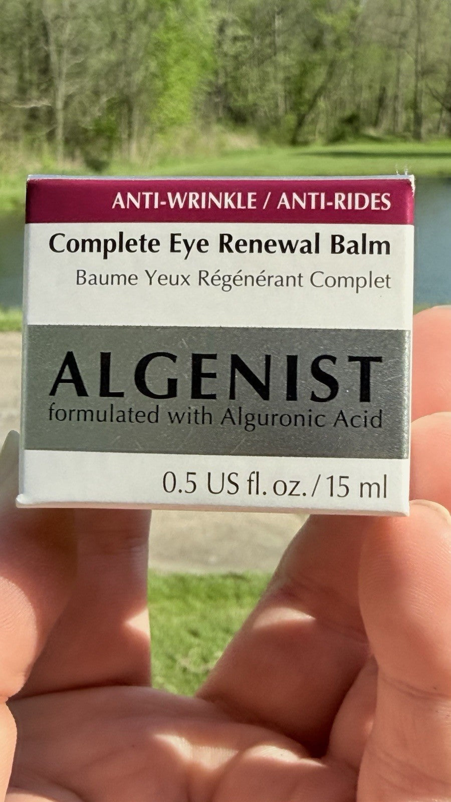 Algenist Complete Eye Renewal Anti-Wrinkle Balm with Alguronic Acid 0.5oz