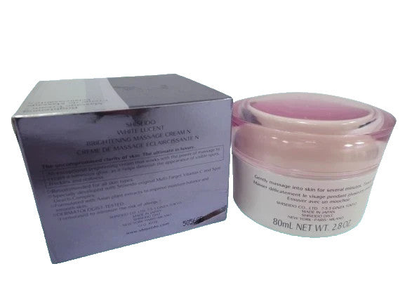 Shiseido White Lucent Brightening Massage Cream 2.8 oz - Skin Rejuvenation