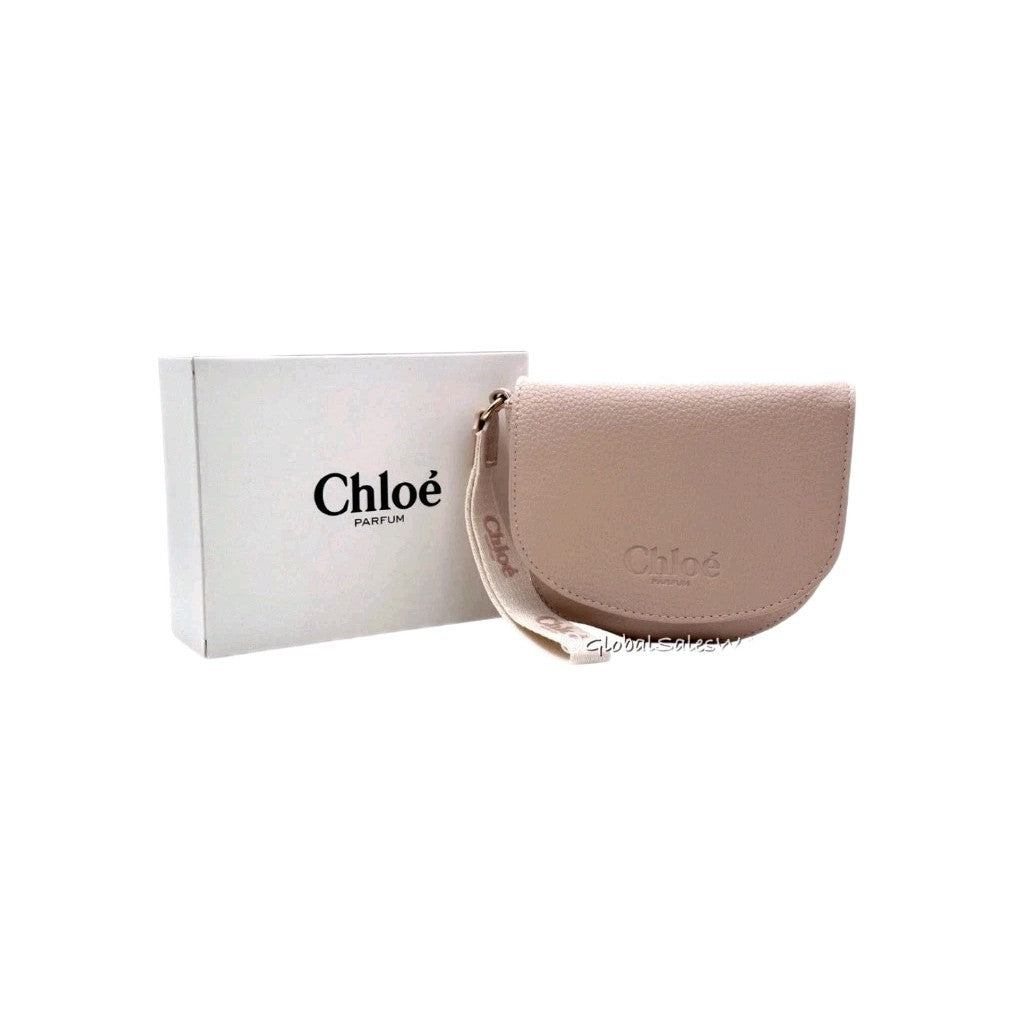 Chloe Parfum Cream Beige Cosmetic Makeup Bag Small Clutch Travel Pouch