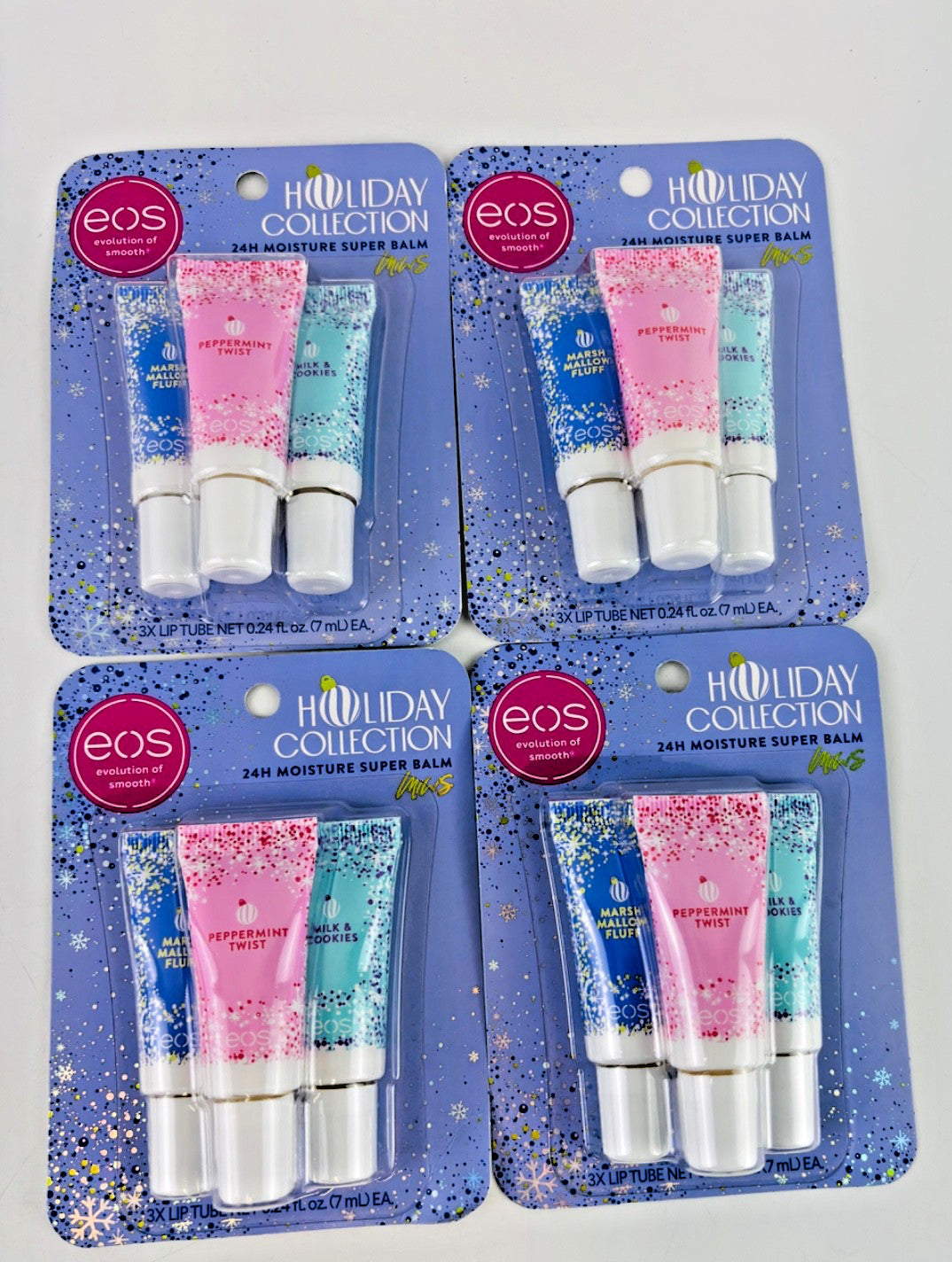 EOS Holiday 24H Moisture Super Balm Set - Limited Edition 12 Pack