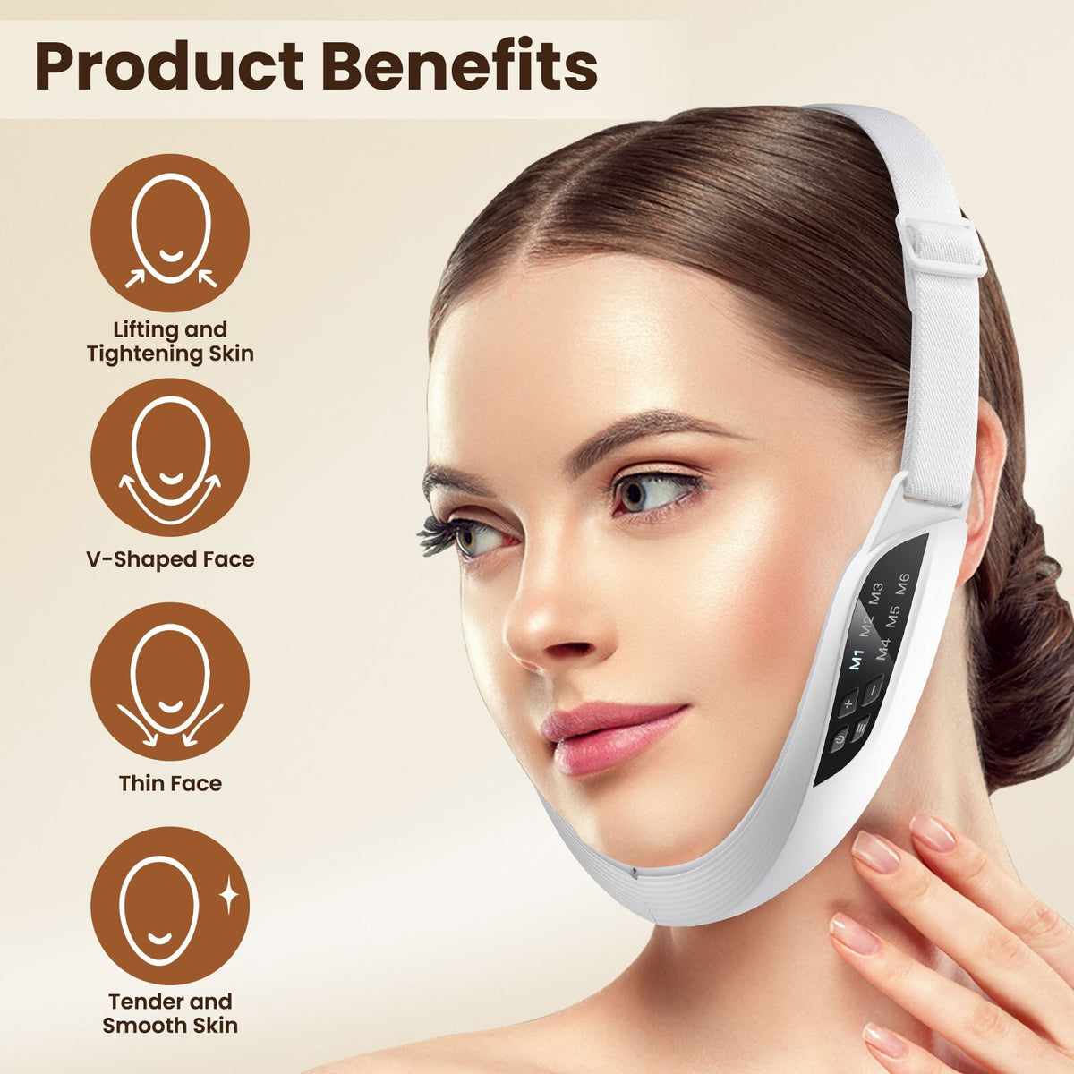 Electric V-Face Shaping Massager for Face Lifting and Slimming