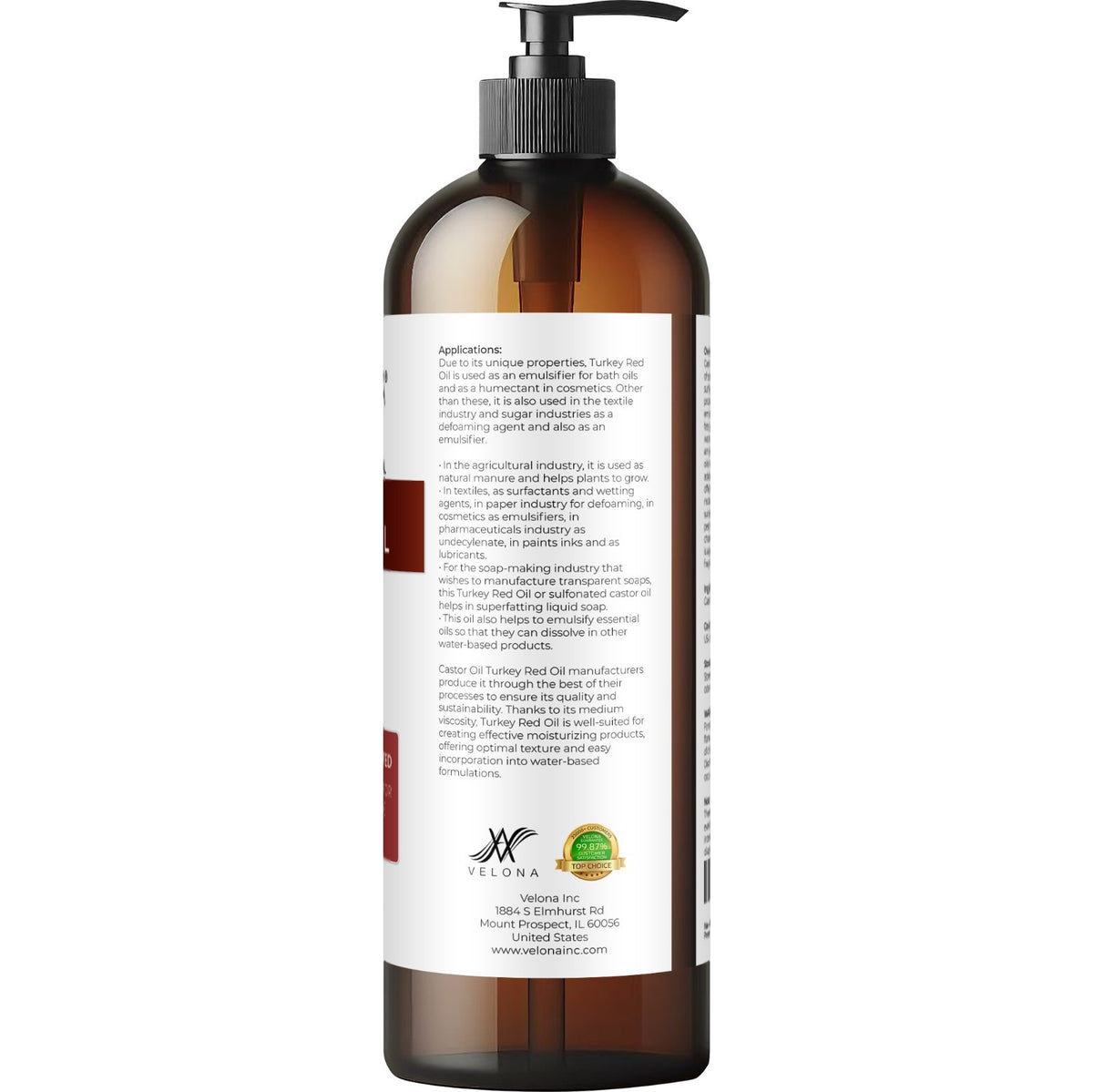 Castor Oil Turkey Red - 16 fl oz | Pure Cold Pressed