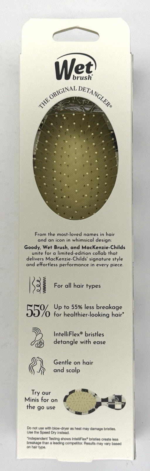 Wet Brush Hair Detangler Brush with Courtley Check Pattern - The Wet Brush