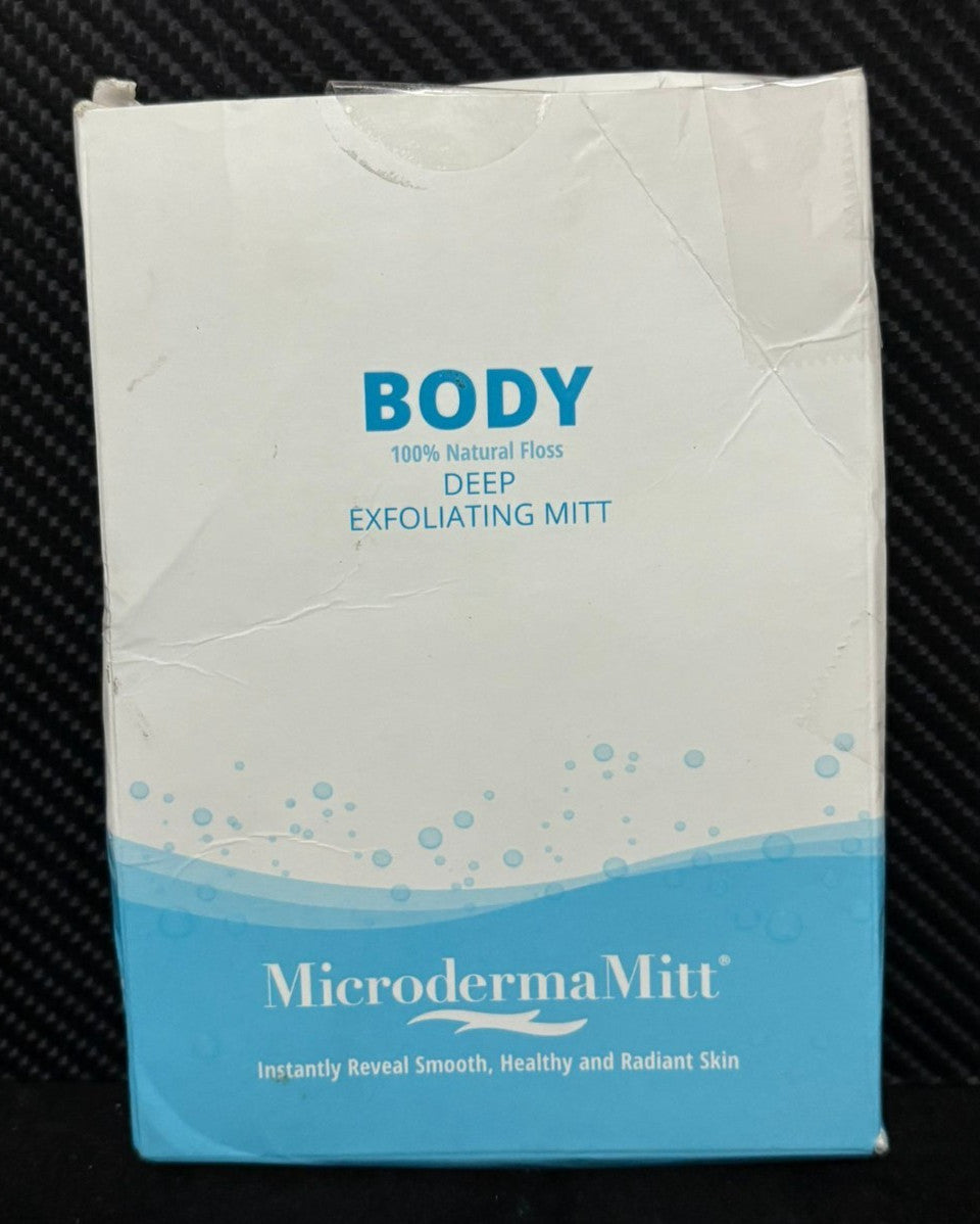 MicrodermaMitt Deep Exfoliating Body Mitt Natural Glove for Smooth,