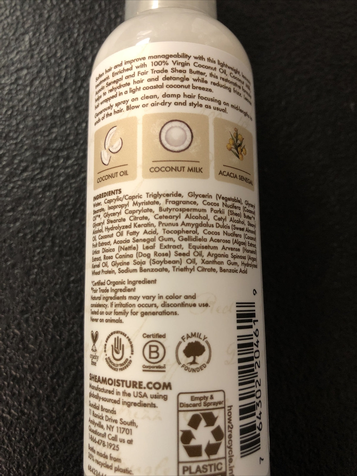 Shea Moisture Coconut Oil Hair Treatment Set - Hydrating Leave-In Conditioner