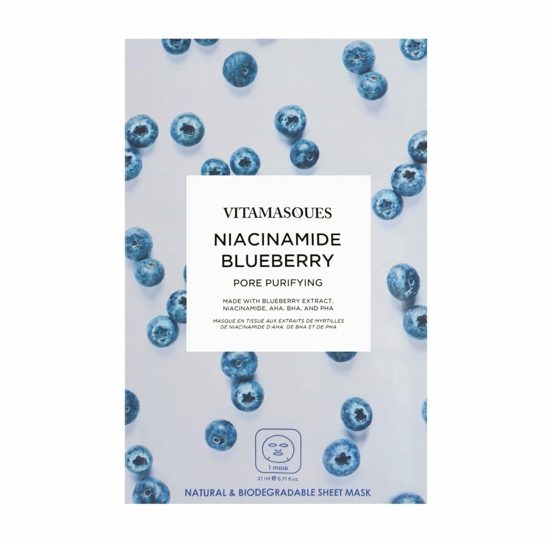Niacinamide Blueberry Pore Purifying Face Mask