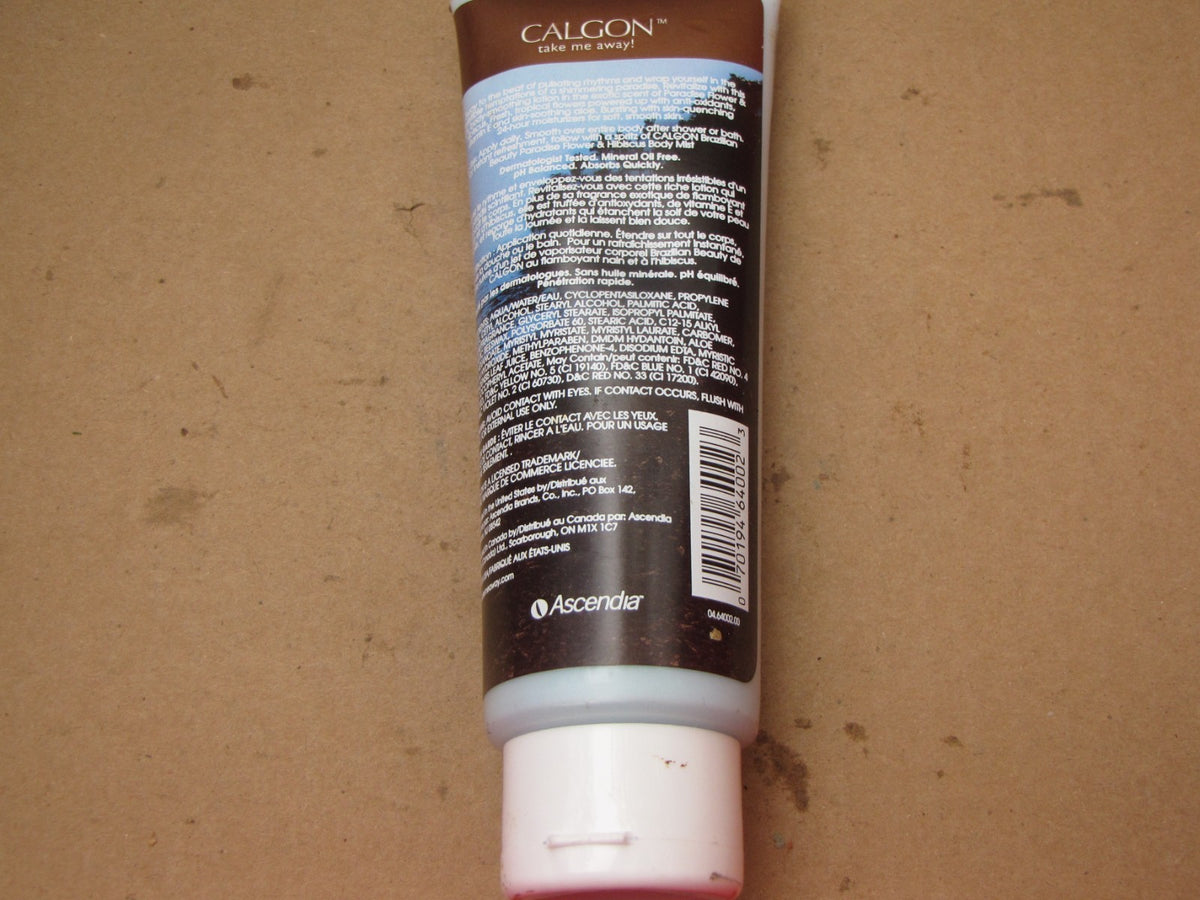 1 NEW CALGON BRAZILIAN BEAUTY PARADISE FLOWER & HIBISCUS BODY LOTION