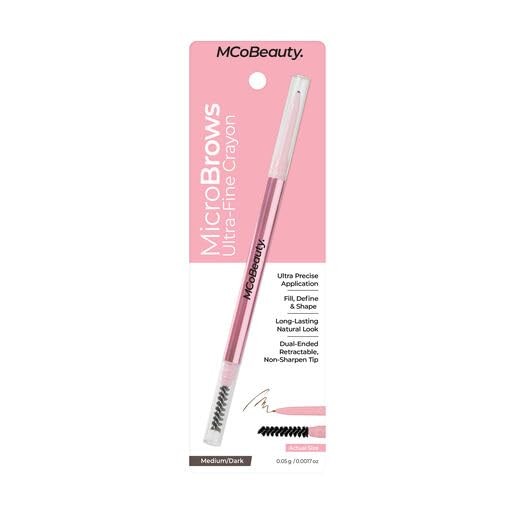 Micro Brows Ultra-Fine Brow Pencil - Medium Dark, Water-Resistant & Cruelty-Free