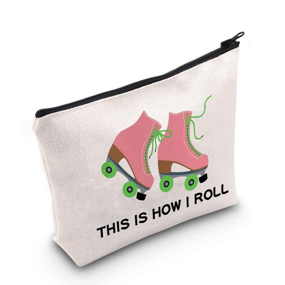 Roller Skater Gift Makeup Bag - Cute Travel Cosmetic Organiser