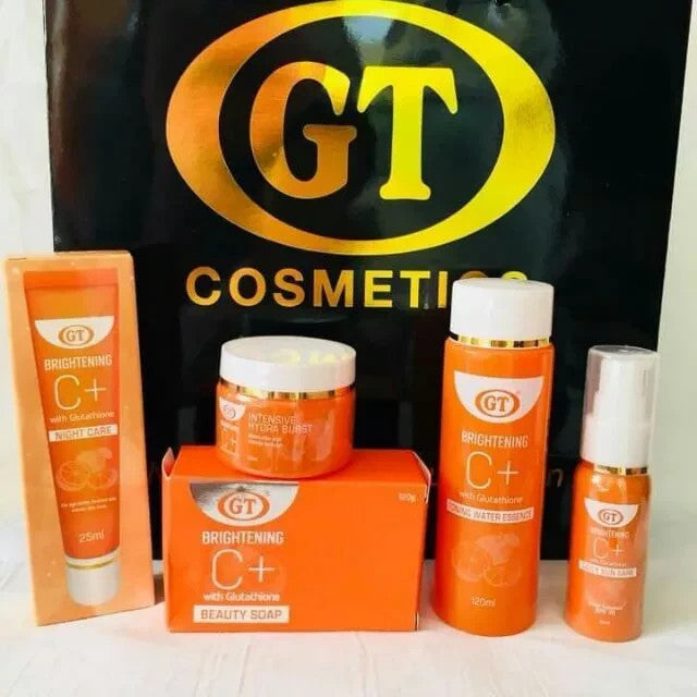 Brightening Body Skin Whitening Cream & Soap Set with Glutathione, Vitamin C