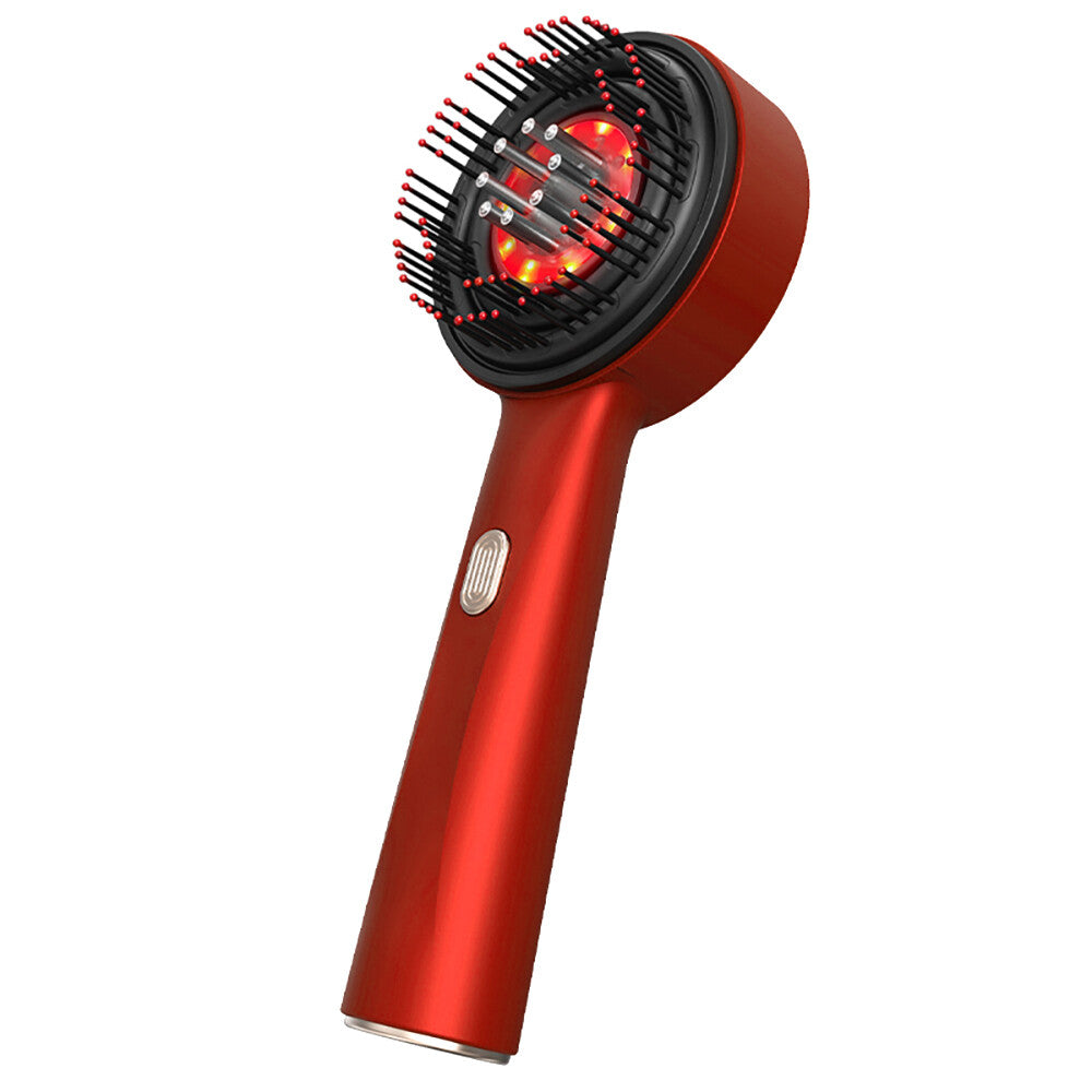Multifunctional Electric Scalp Massager Comb with Hair Oil Applicator and Red Light Therapy