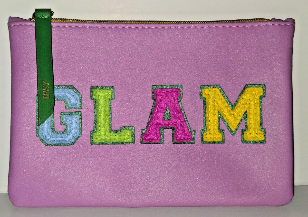 Ipsy Glam Bag Purple Glam - New Cosmetic Makeup Bag