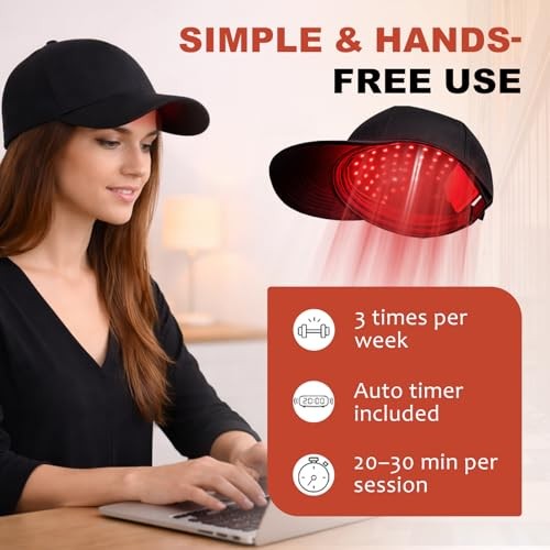 Red Light Therapy Hair Growth Cap - 650nm LLLT