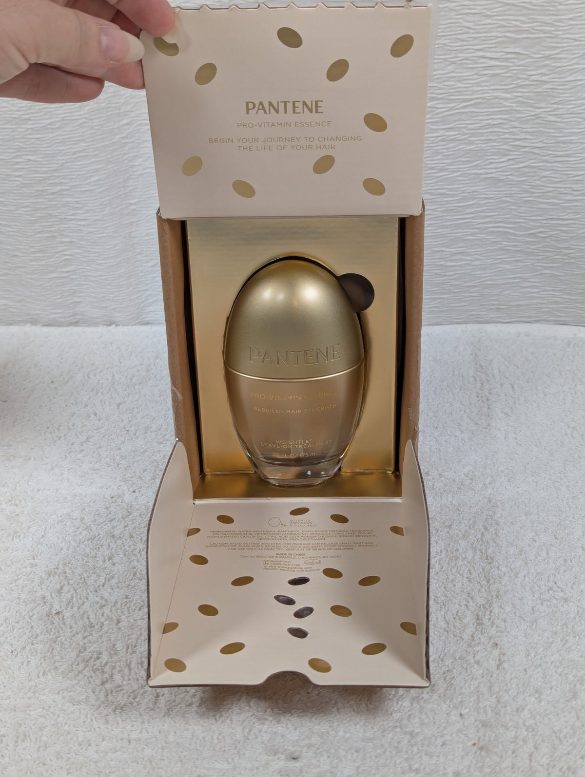 Pantene Pro-Vitamin Essence Daily Repair Hair Mist 2.5 Fl Oz Open Box
