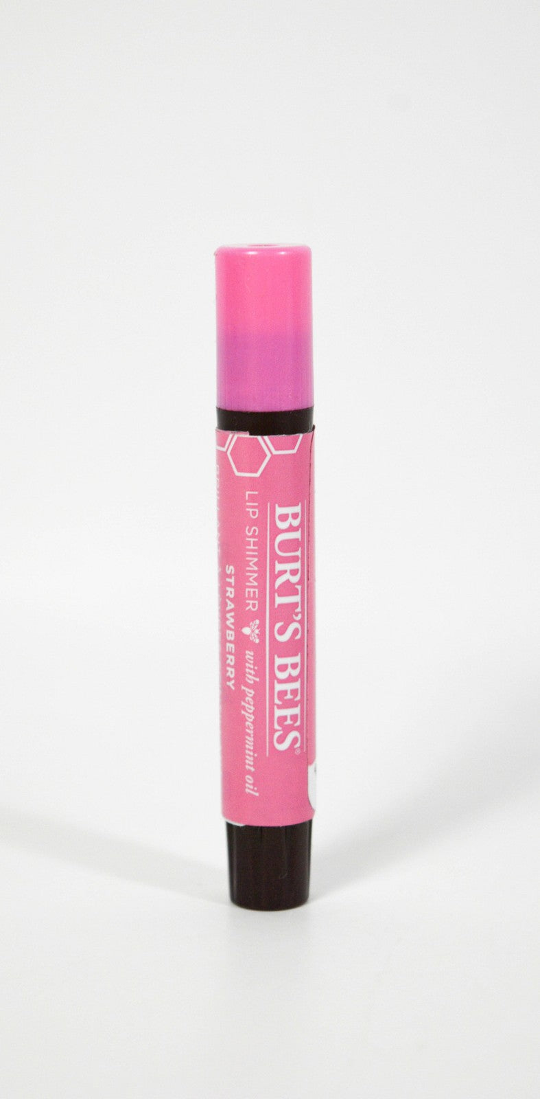 Natural Lip Shimmer with Peppermint Oil - Strawberry, 0.09 oz
