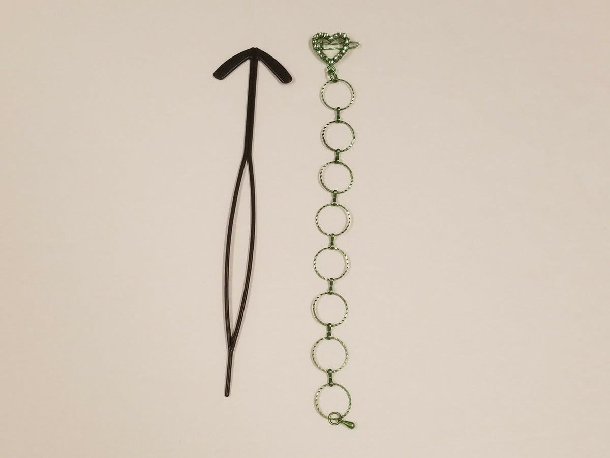 Zhoe 5-Piece Hair Jewelry Accessory Bundle; Hearts & Flower