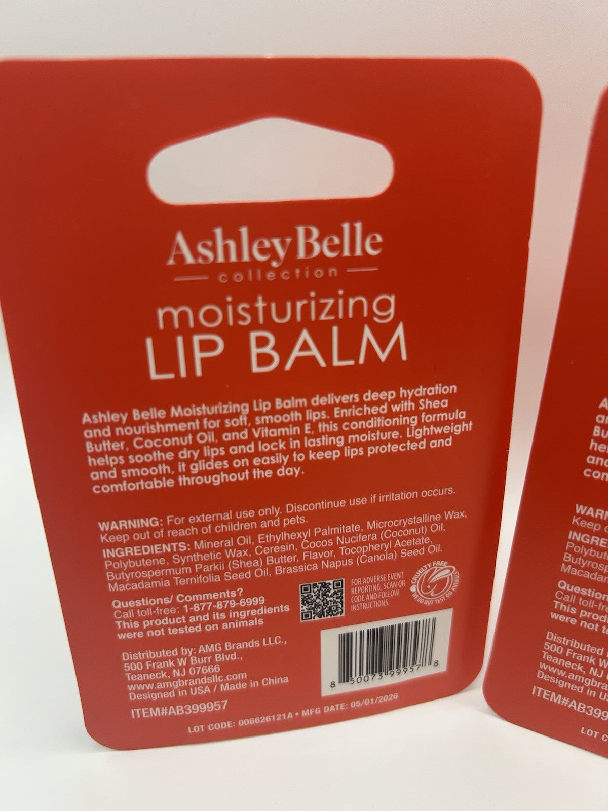 Lip Balm Set - Moisturizing Strawberry Cream Lip Care 3-Pack