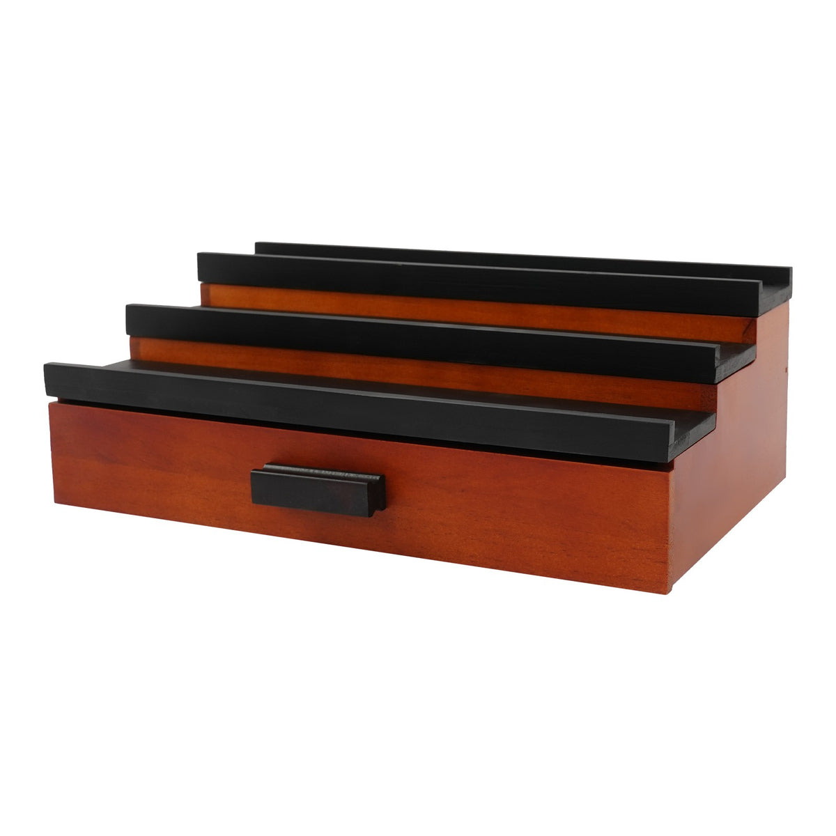 Wood Perfume Organizer 3-Tier Display Stand Tabletop Storage Rack