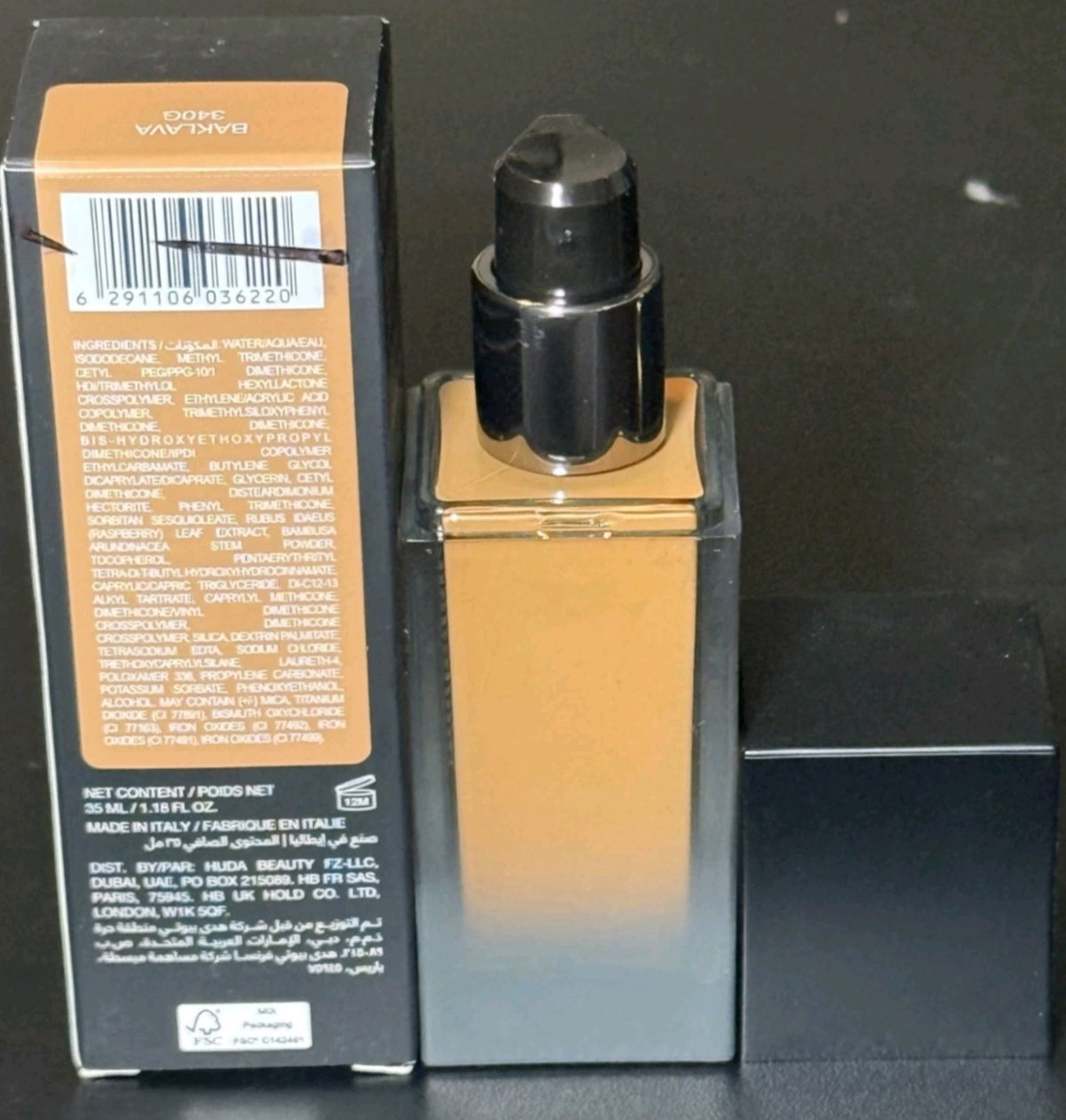 Liquid Foundation BAKLAVA 340g Luminous Matte Face Makeup