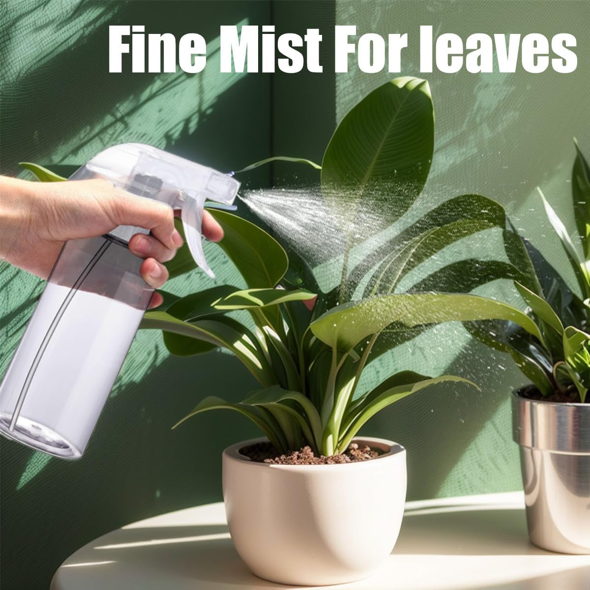 16.9Oz Spray Bottles 2Pack - Adjustable, Leak-Proof Cleaning & Garden Mister
