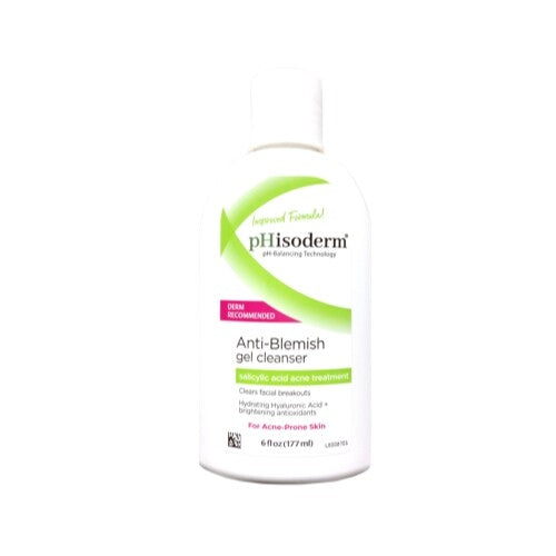 Anti-Blemish Gel Cleanser for Acne-Prone Skin - 6 Oz Salicylic Acid Formula