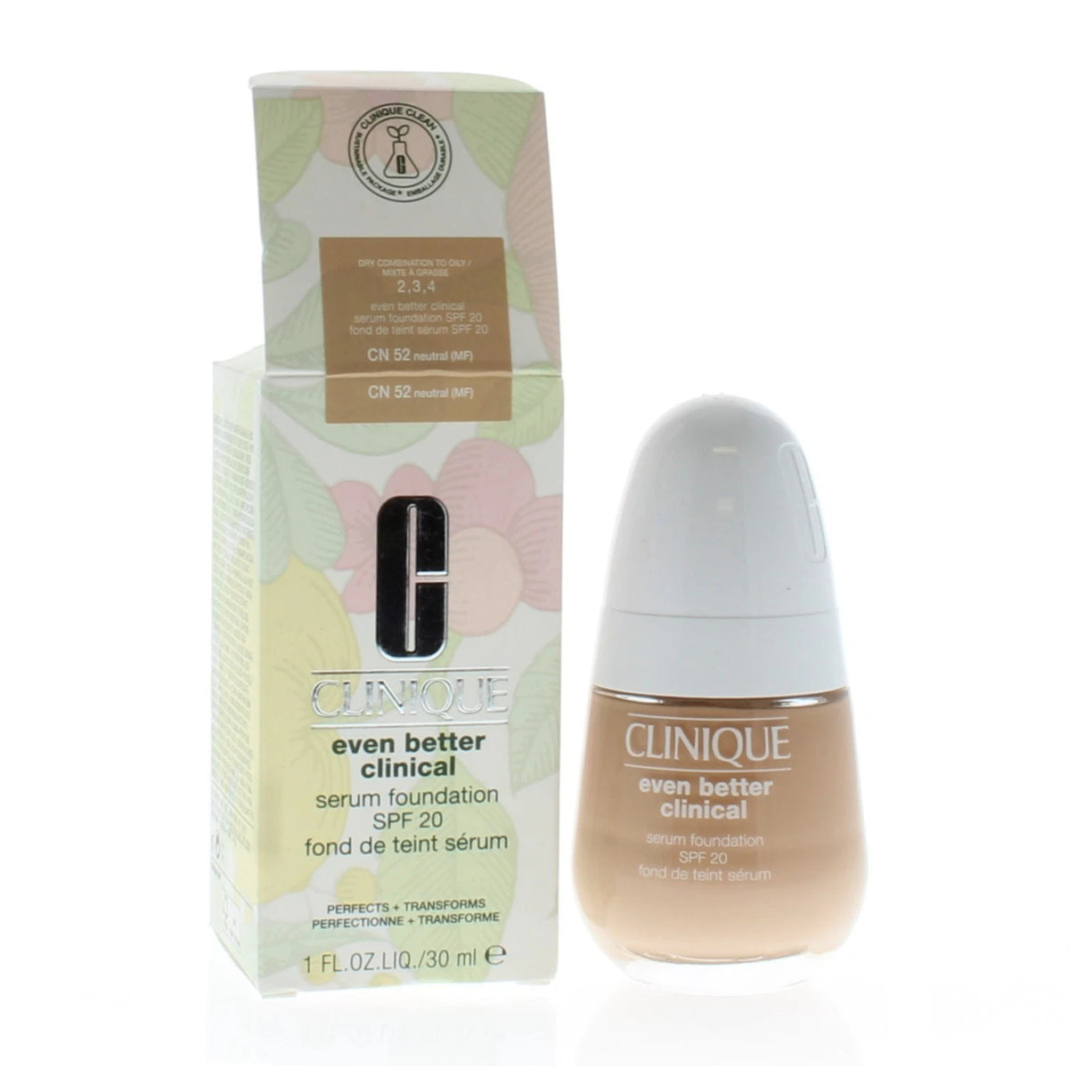 Full-Coverage Serum Foundation SPF 25 - Matte Finish, Long Wear, All Shades