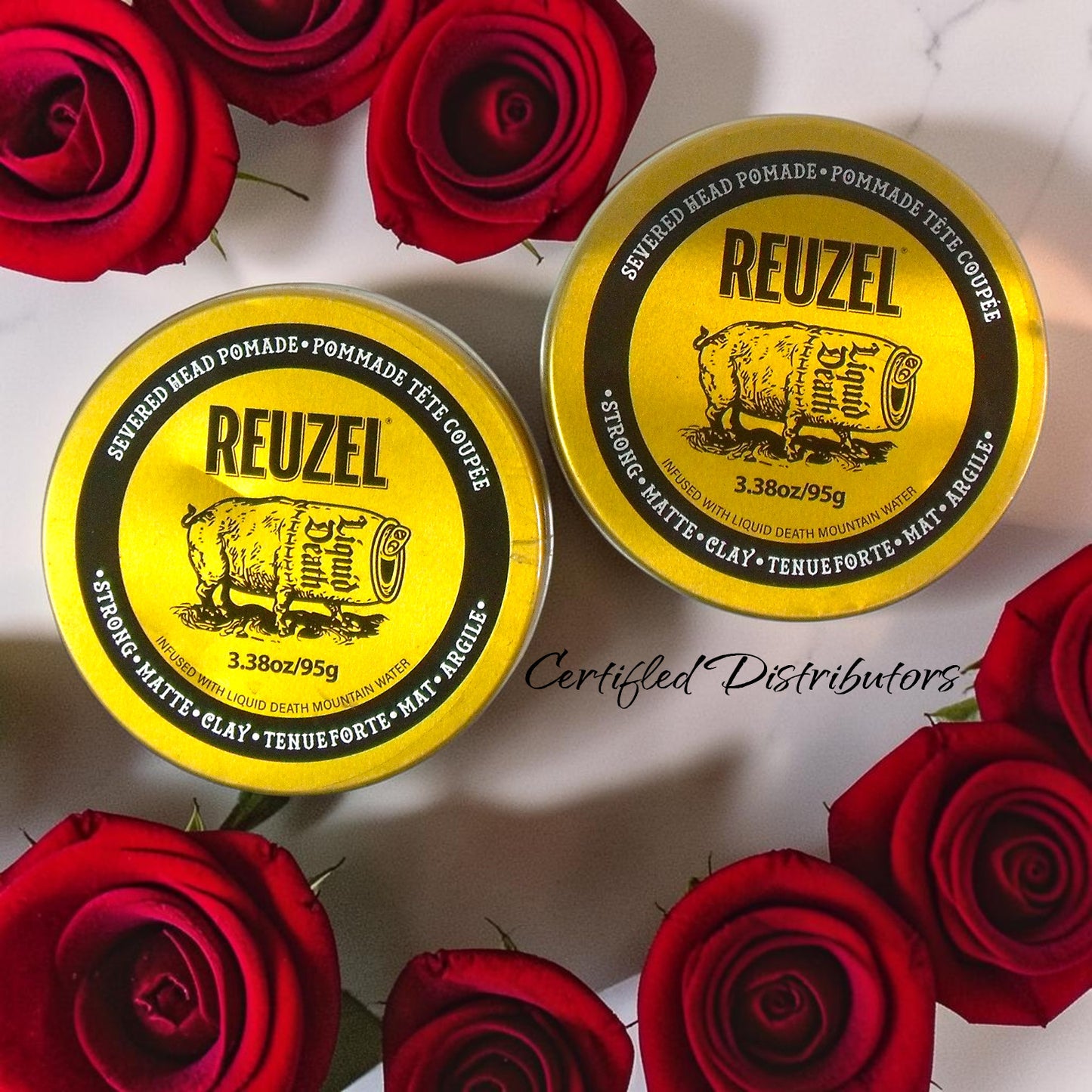 Reuzel Liquid Death Severed Head Matte Clay Hair Pomade 3.38 oz - 2 Pack