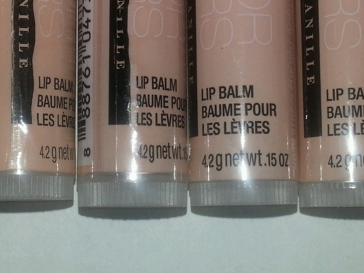 Vanilla Lip Balm Set - Lot of 10 Moisturizing Lip Care 0.15 oz