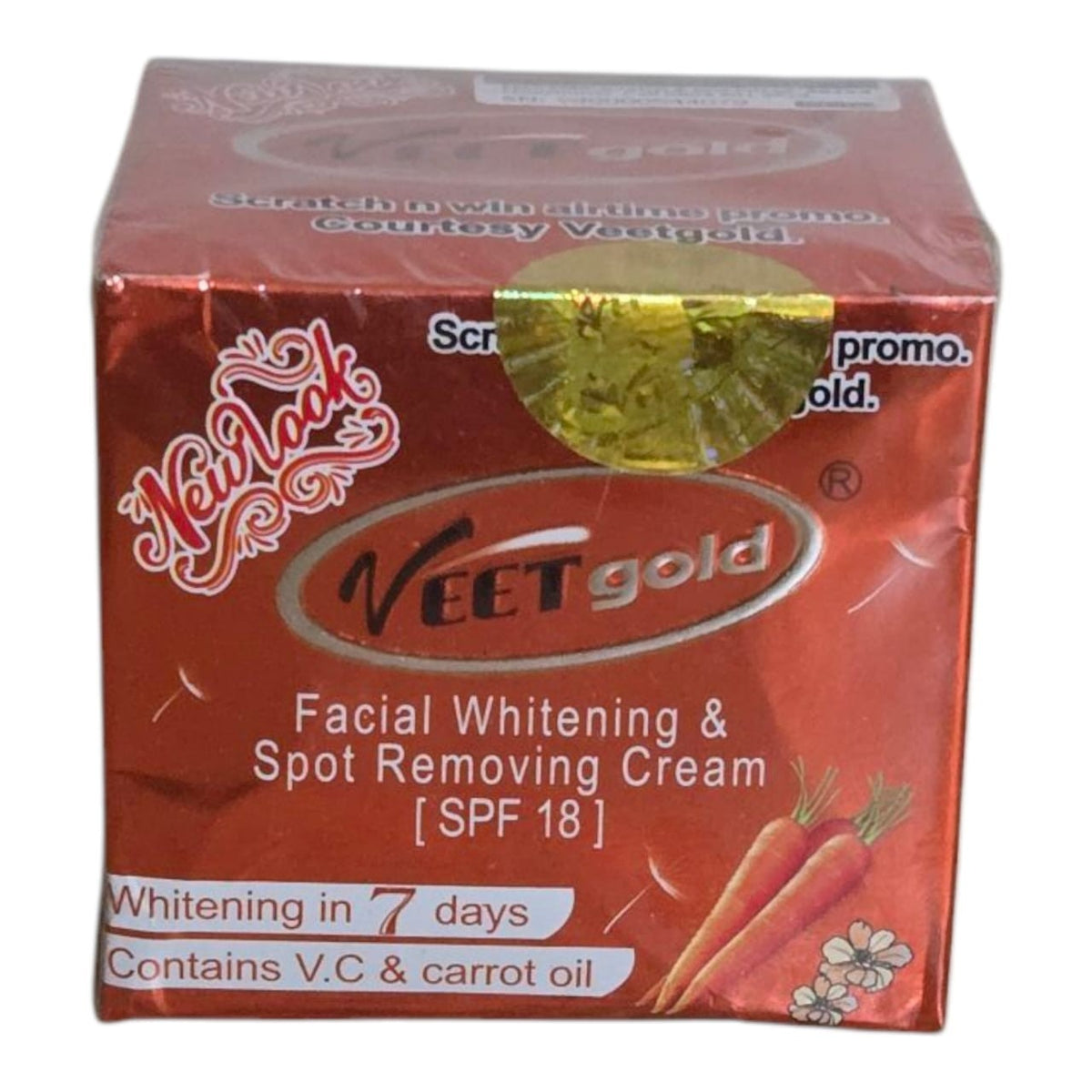 Veet Gold Carrot Facial Cream with Vitamin C - Nourishing Skin Care